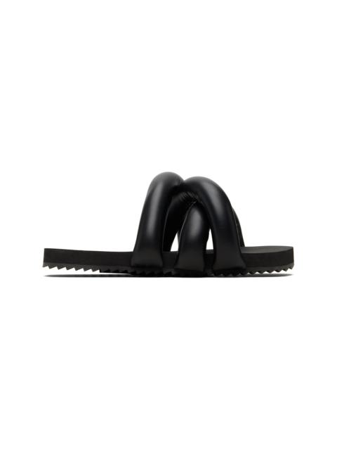 Black Tyre Slide Sandals