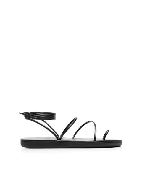 Du open-toe leather sandals