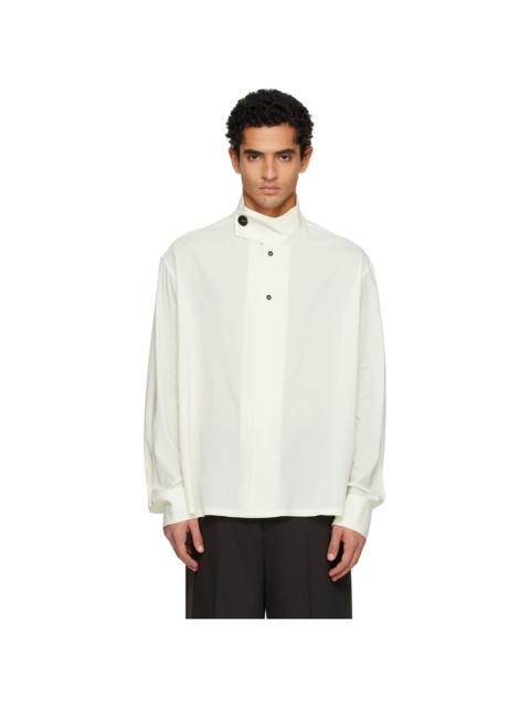 Off-White Stand-Up Collar Shirt