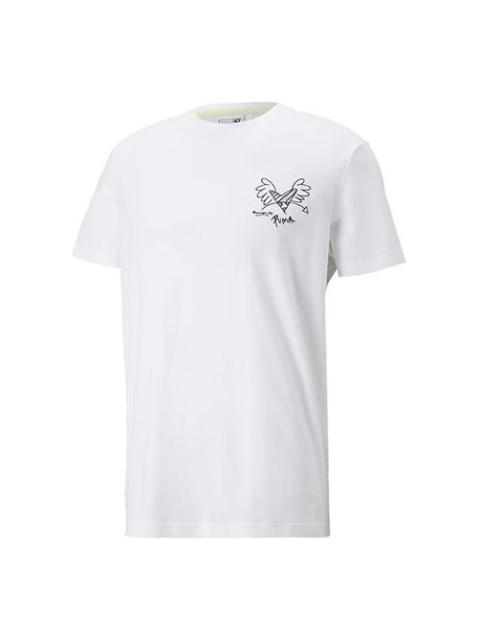 PUMA x Britto T-Shirt 'White Black' 532234-02