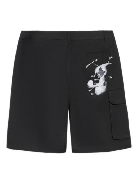 Li-Ning x Disney Graphic Print Shorts 'Black' AKSS431-2