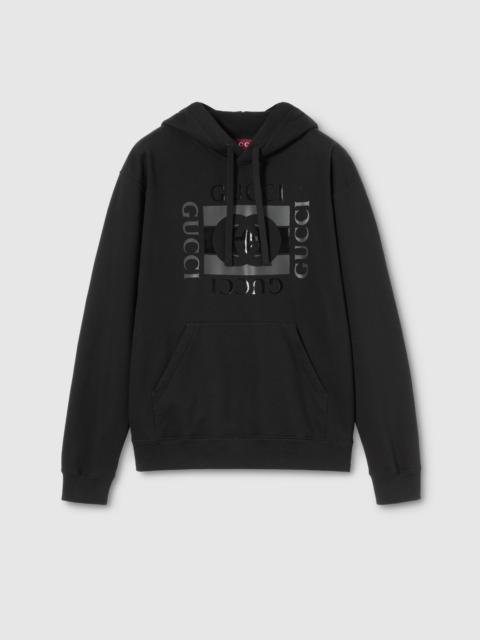 Cotton jersey sweatshirt with print