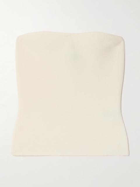 Musgrave Strapless Wool-blend Top