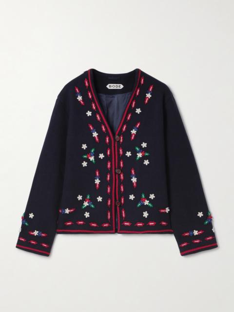 Carroll Appliquéd Wool Felt Jacket