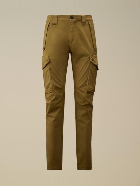 Stretch Sateen Ergonomic Rounded Pockets Lens Cargo Pants