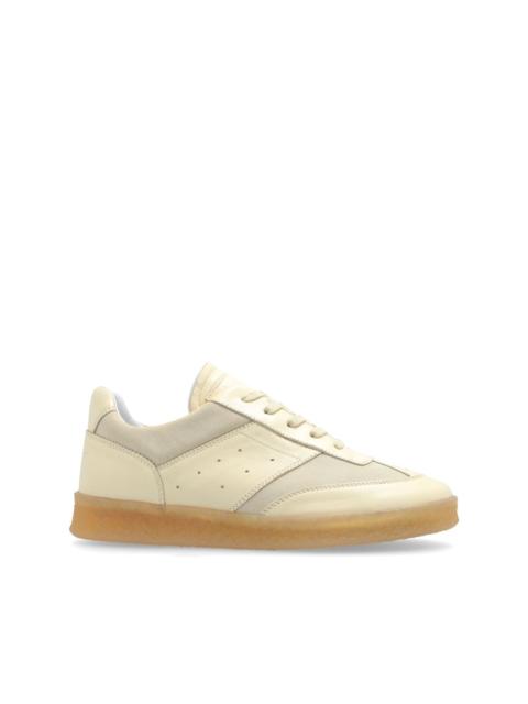 panelled low-top trainers