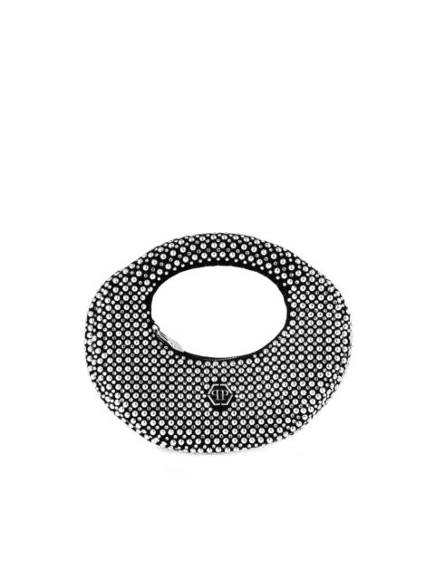 oval stud-embellished tote bag