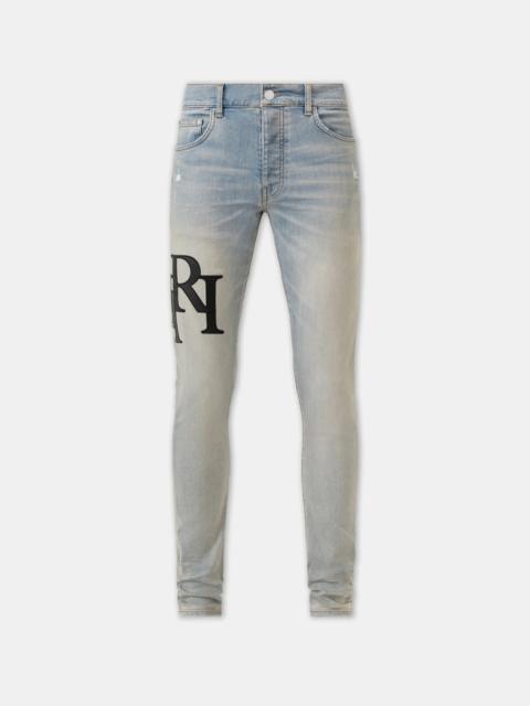 STAGGERED LOGO SKINNY JEAN