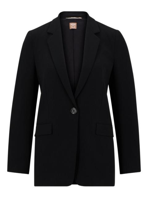 single-button notched-lapel jacket