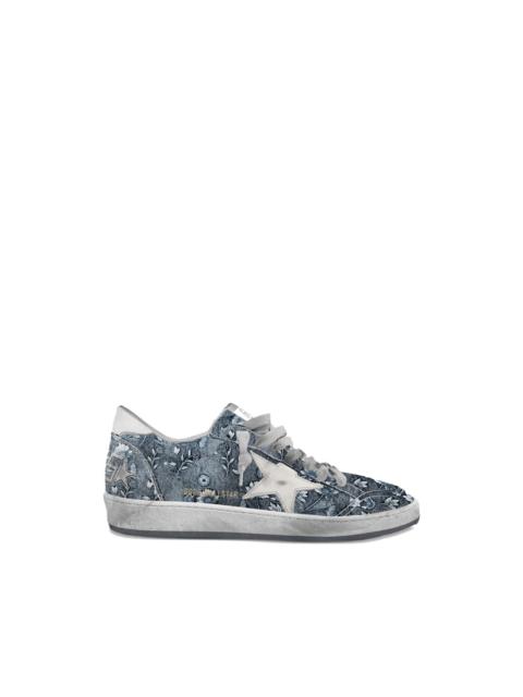 Ballstar embroidered floral sneakers