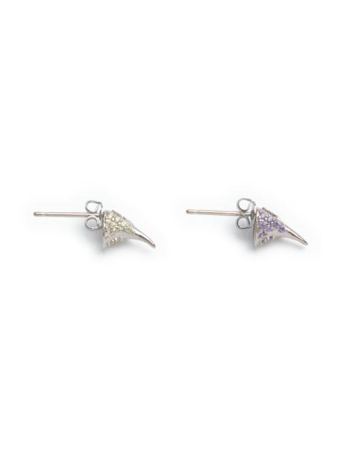 AMETHYST SOFT YELLOW RHINESTONE HORN STUDS