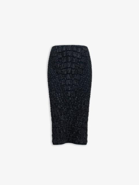 PENCIL CROCO SKIRT