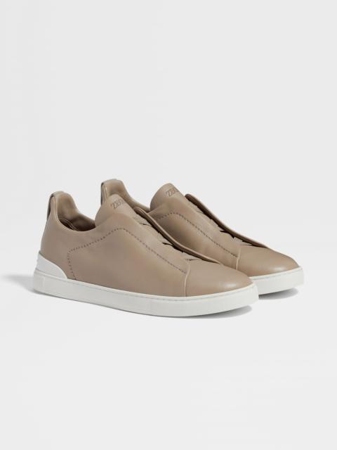 LIGHT TAUPE TRIPLE STITCH™ SECONDSKIN SNEAKERS