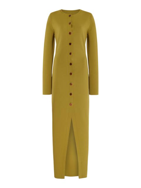 The Emm Cardigan Midi Dress green