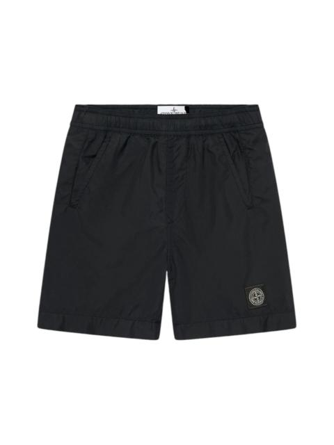 Stone Island Compass Logo Swim Shorts Black