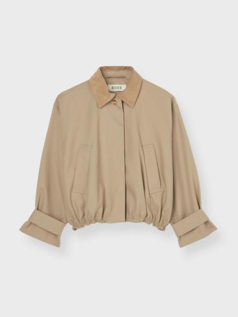 Jacket Suede Collar Blouson Sand