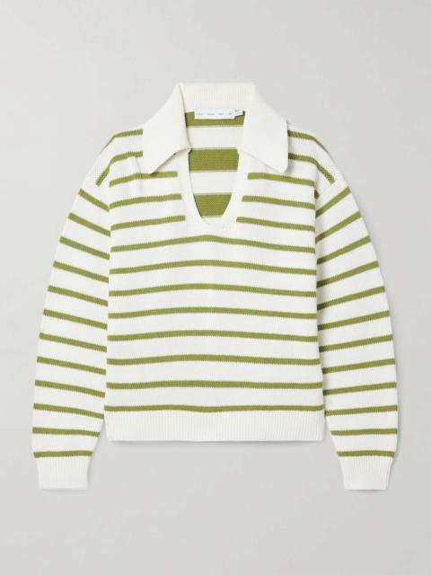 Murphy striped cotton and cashmere-blend sweater