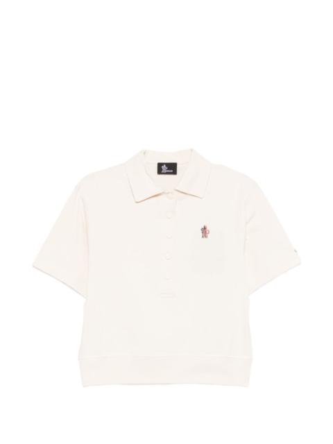 logo-patch polo shirt