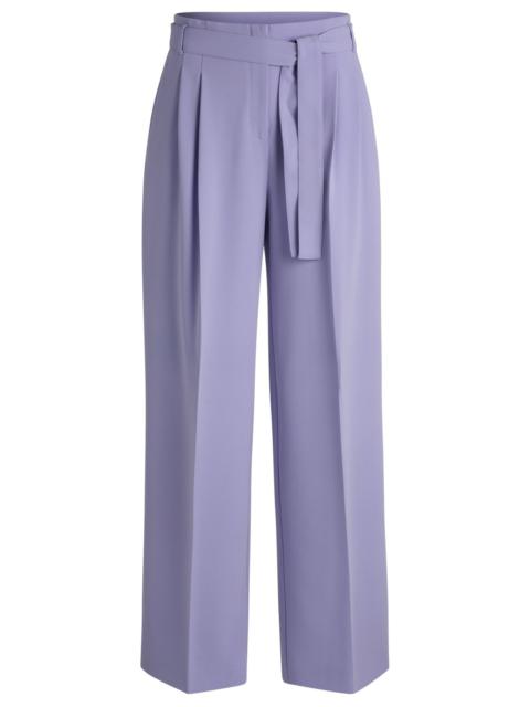 RELAXED-FIT TROUSERS IN CREASE-RESISTANT JAPANESE CREPE