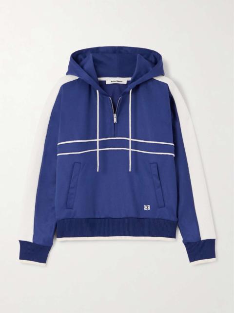 Mantra cotton-jersey hoodie Blue