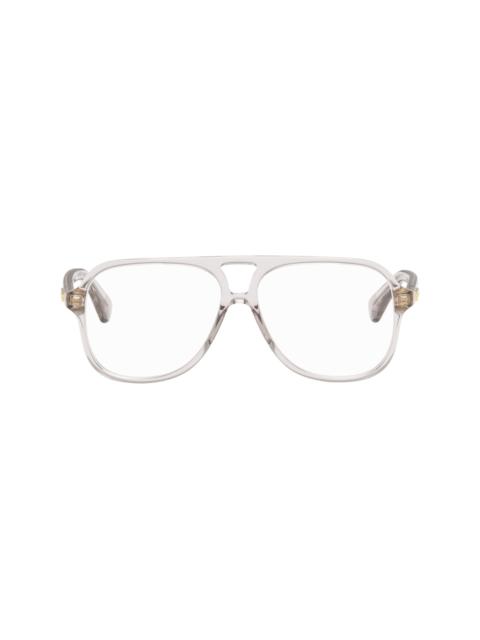 Gray Slim Ribbon Glasses