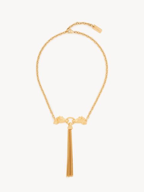 THE CHLOÉ CHAIN HORSE NECKLACE