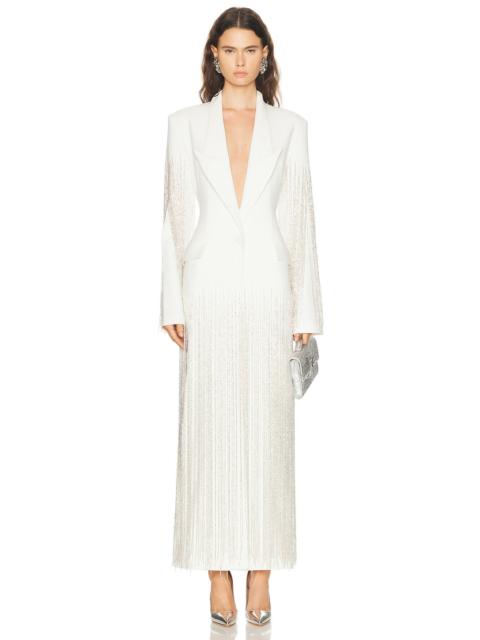 Fringe Embroidery Long Coat