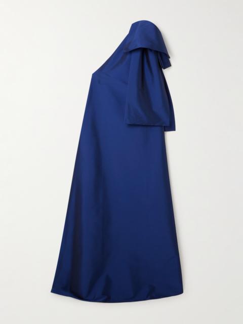 Winnie Bow-detailed One-shoulder Taffeta Gown