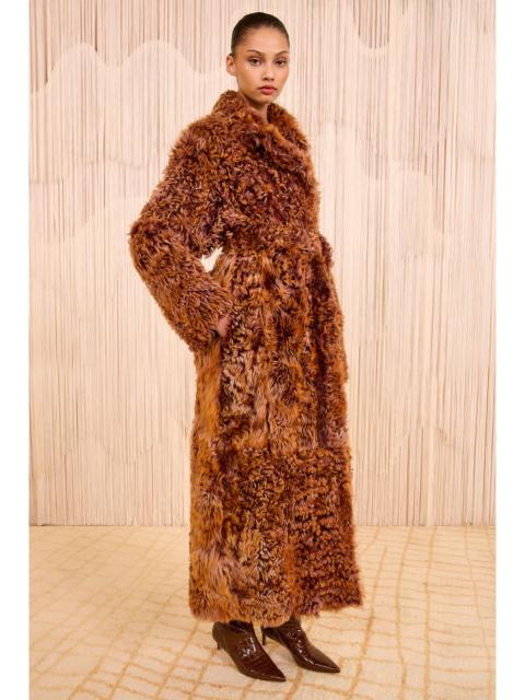Ceryse Long Shearling Coat