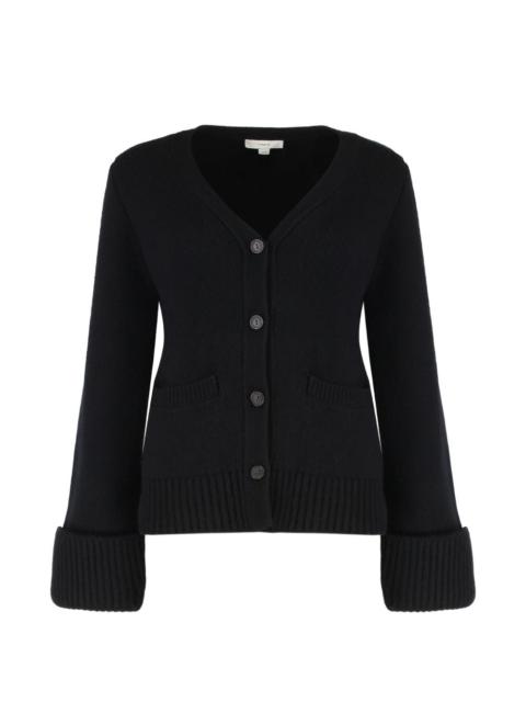 buttoned V-neck cardigan