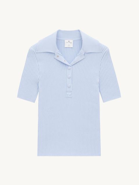 RIB KNIT AC POLO