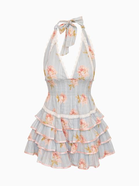 Kerch Cotton Peony Print Mini Dress