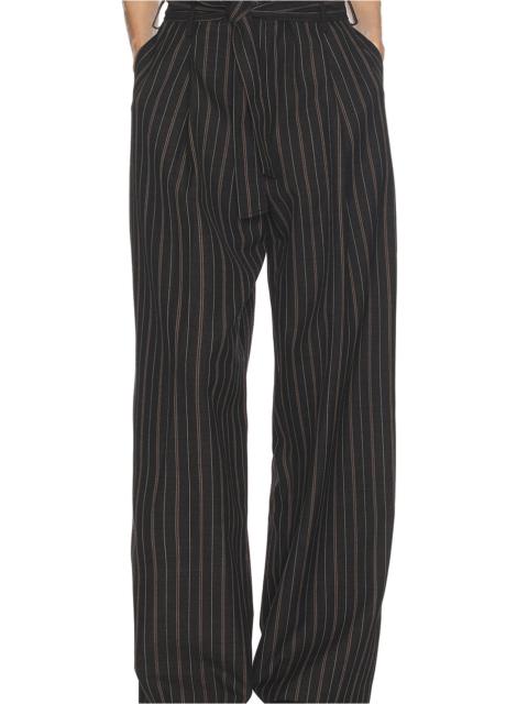 Stripe Twill Super Baggy Pants