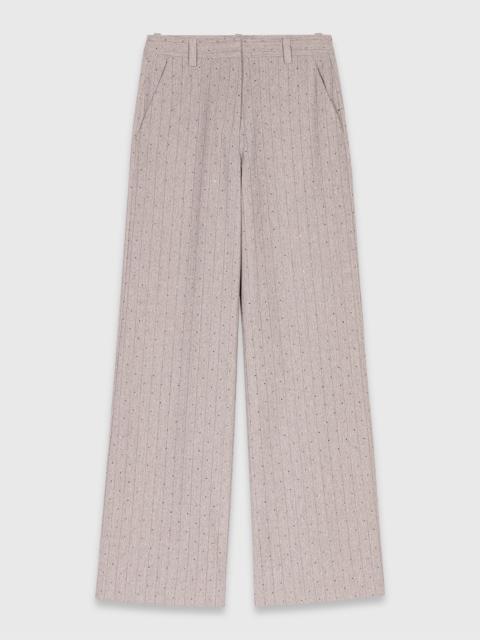 Rhinestone suit trousers