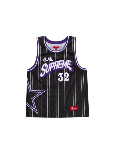 Supreme Star Basketball Jersey Black