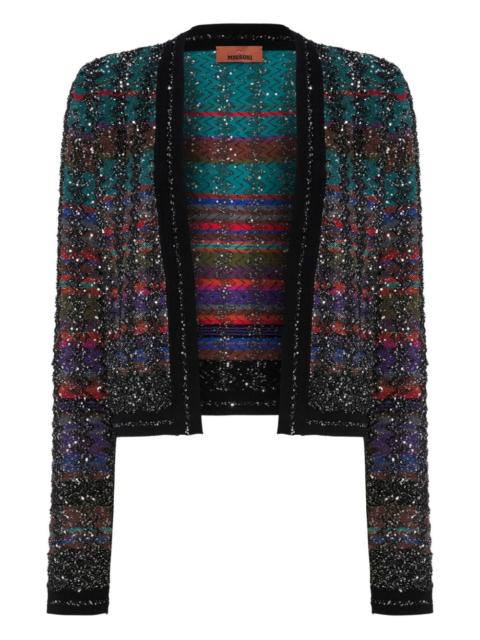 sequin-embellished cardigan