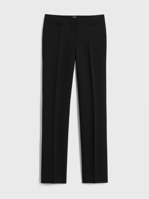 Low-waist cigarette trousers black