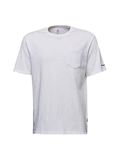 Men's Converse Classic Basic Casual Short Sleeve White 10008444-A01