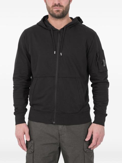 hooded zip-up jacket