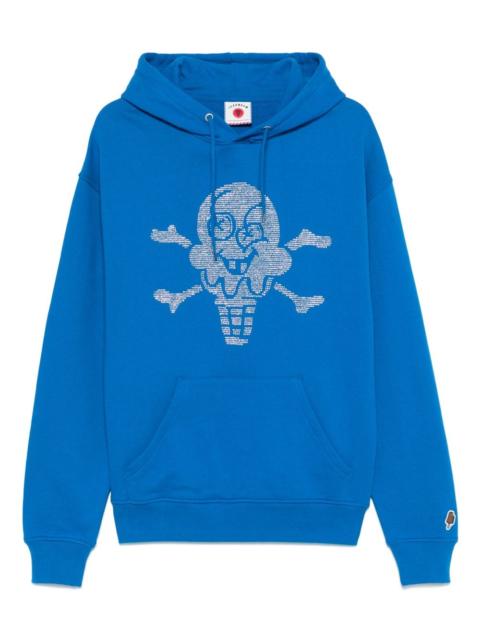 Rhinestone Cones & Bones Popover hoodie