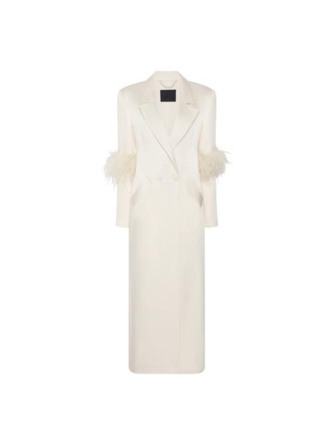 Double Breasted Satin Coat