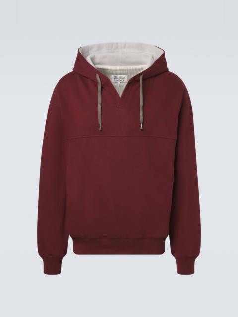 Cotton jersey hoodie