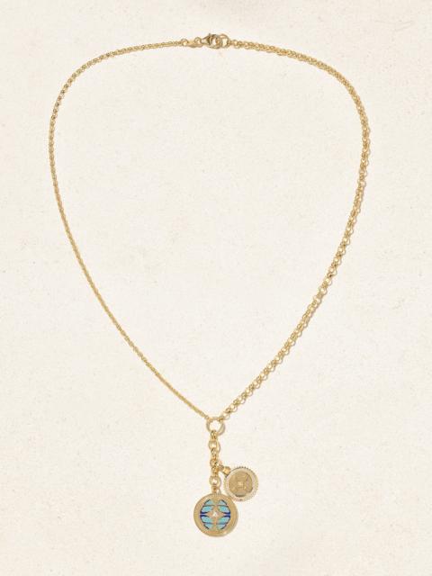 Reverie & Internal Compass 18-karat Gold, Ceramic And Diamond Necklace