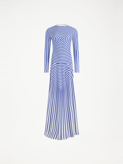 THE LONG BLUE TARGET DRESS