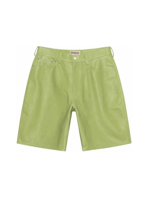 Stussy Big Ol' Leather Short Lime