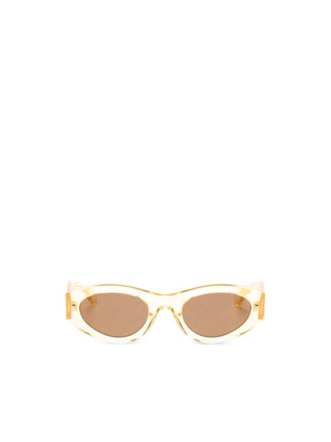 oval-frame sunglasses