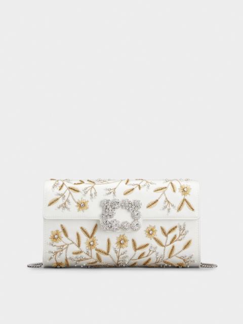 Efflorescence Clutch in satin