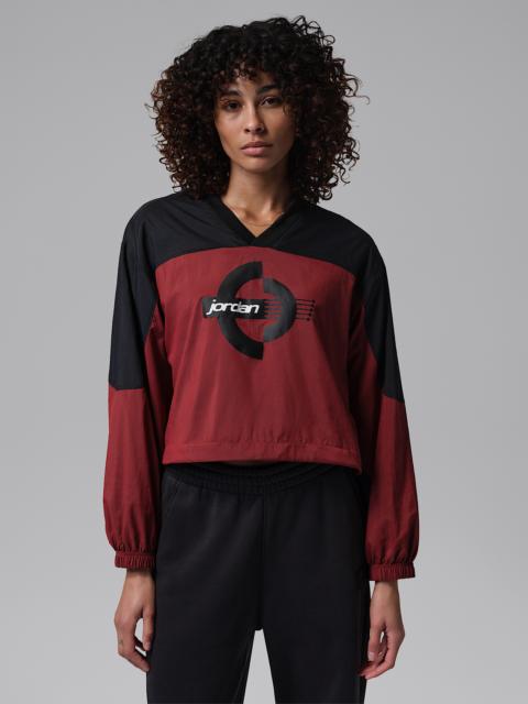 Jordan Brooklyn Women's Woven Long-Sleeve Graphic Pullover