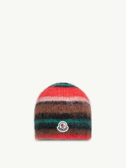 Striped Mohair Beanie
