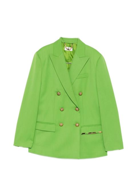 double-breasted buttoned jacket